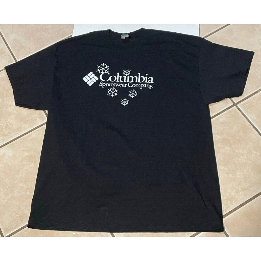 Columbia Sports Staff shirt mens 2XL employee uniform snow short sleeve black